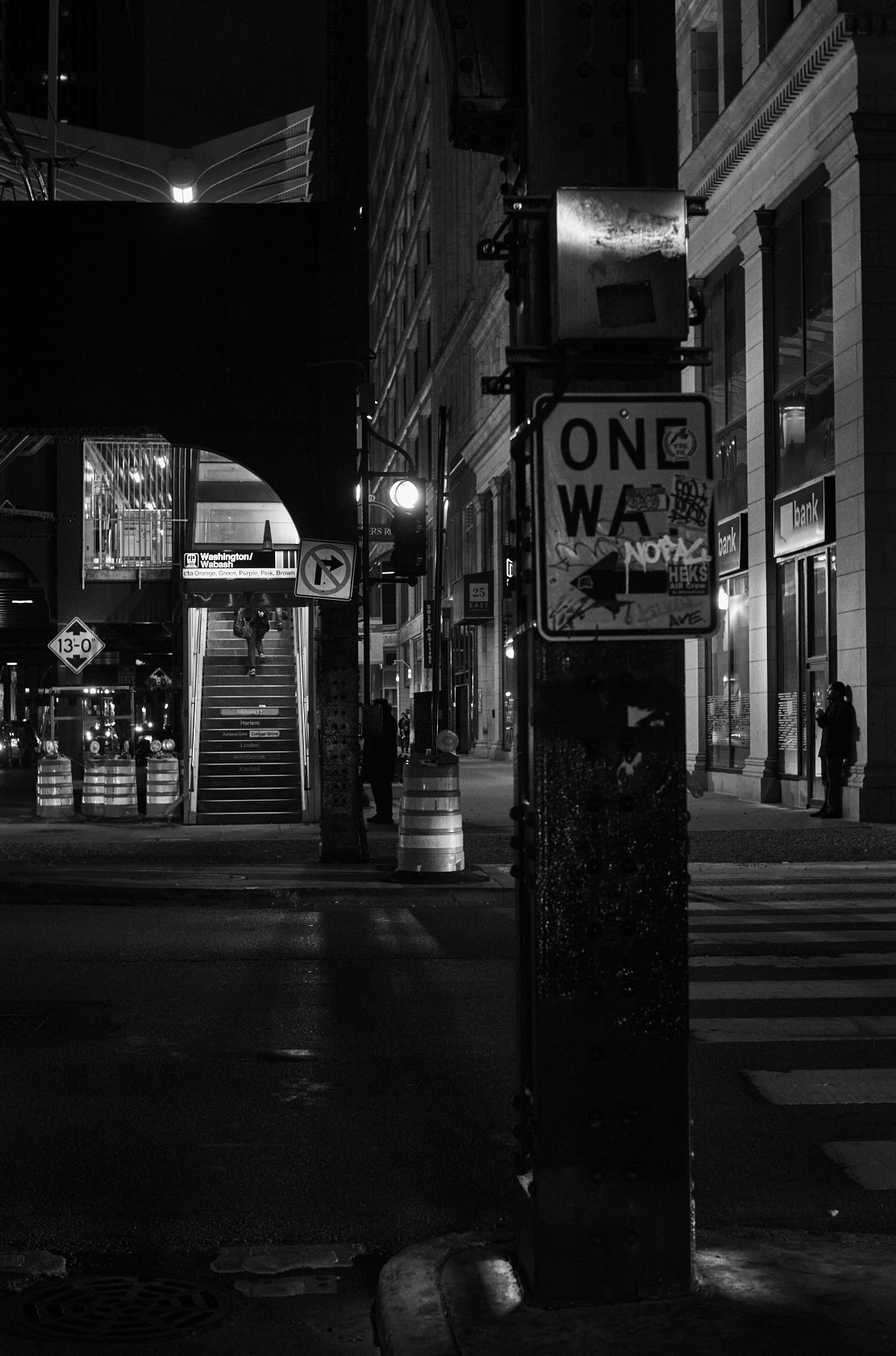 Stairs to elevated subways